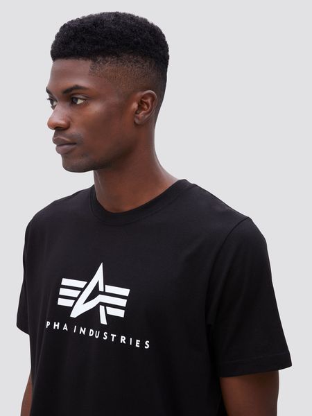 Футболка Alpha Industries BASIC LOGO TEE Чорна 28991 фото