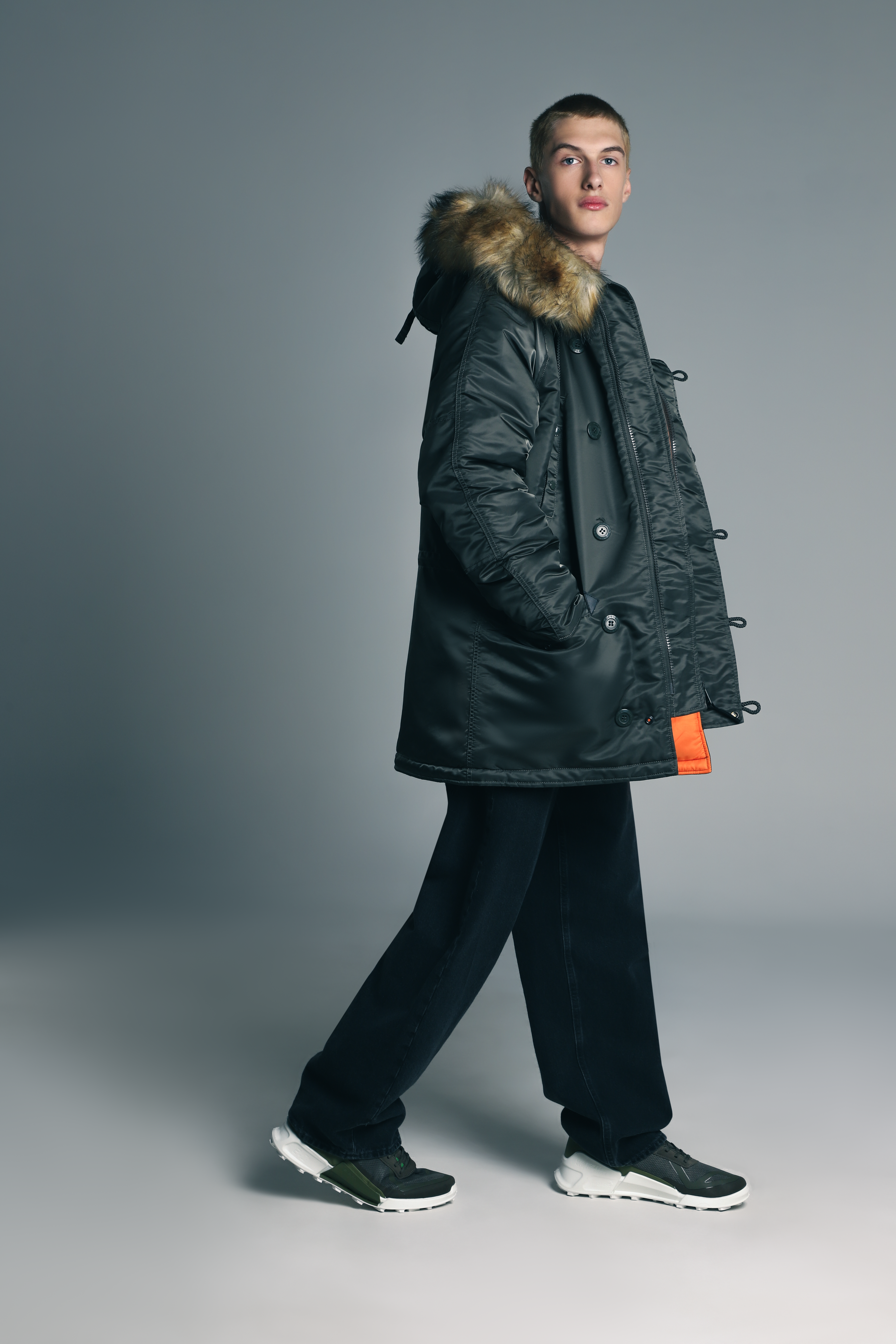 Чоловіча зимова парка N-3B Slim Fit