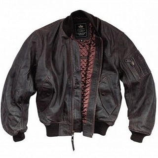 Alpha Industries Куртка кожаная MA-1 Leather vintage